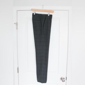 Ann Taylor Plaid Straight-leg Trouser (Tall)